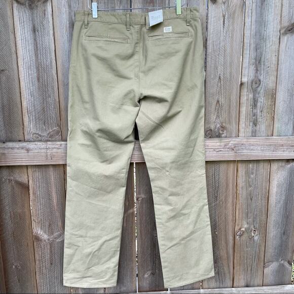 AG Adriano Goldschmied Pants Trousers Standard Issue Khaki Straight Size 34 NWT - Picture 2 of 10